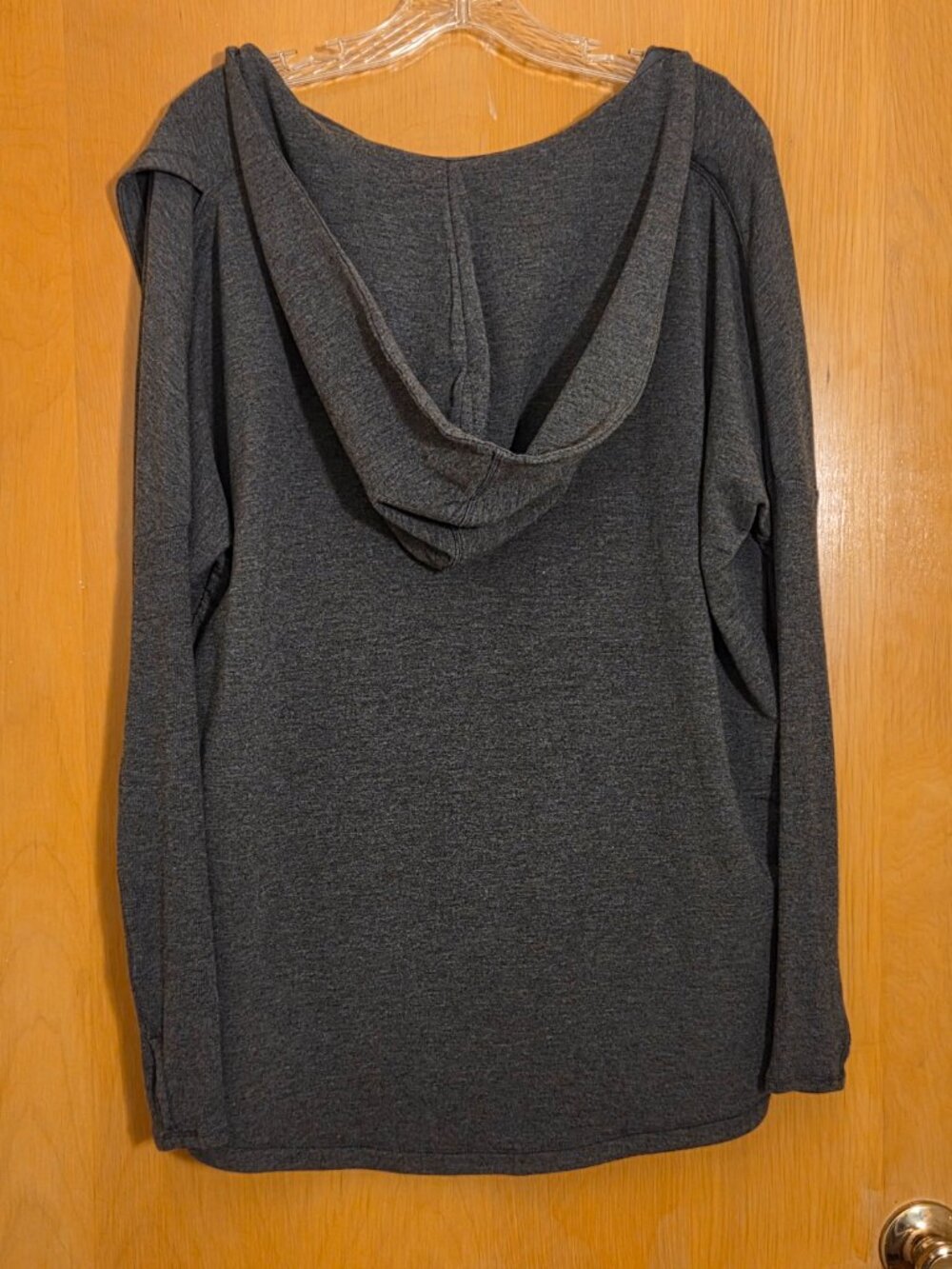 ATHLETA Purana Wrap Womens XS/S Charcoal Gray Oversized Sweatshirt Hoodie Flowy - Picture 4 of 12